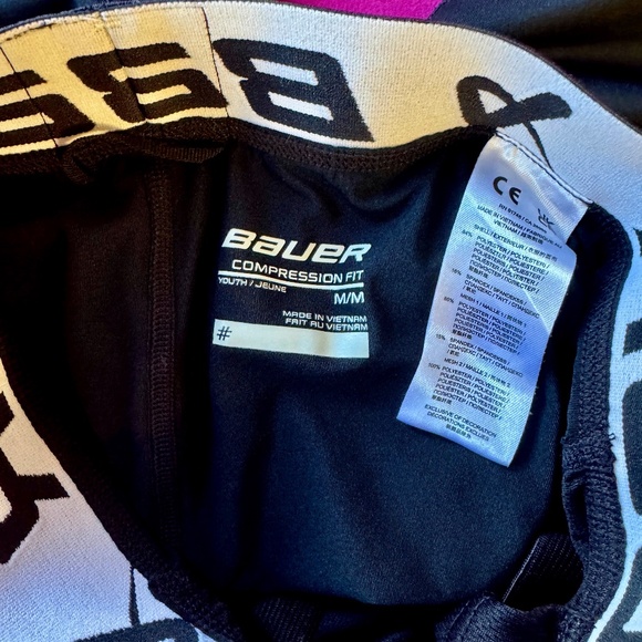 Bauer Hockey Compression Fit Shorts - Size Medium - Picture 3 of 3